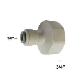 Connector Female Thread 3/4" to 3/8" Push Fit Standard UK Garden Tap Adapter Reducer