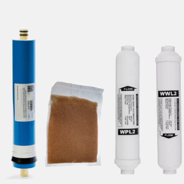 Aquati Compact 4 RO DI Reverse Osmosis Complete Filters Replacement Set 1/4" Thread