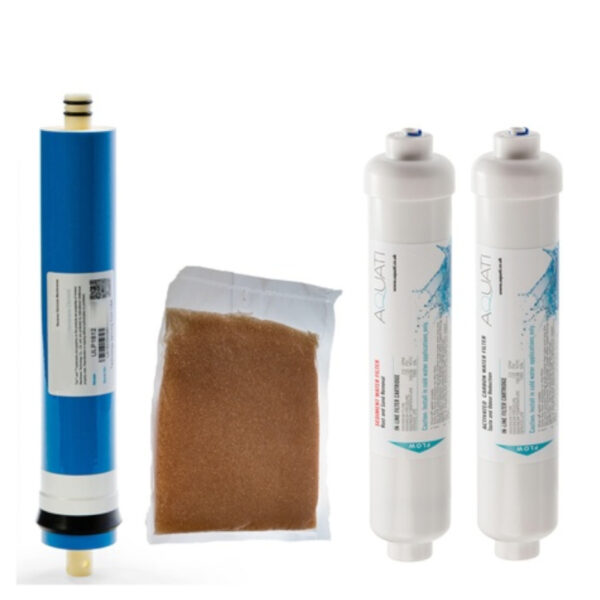 Aquati Compact 4 RO DI Reverse Osmosis Complete Filters Replacement Set 1/4" Push- fit connection
