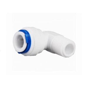Push Fit Tube 1/4" x 1/8" thread Male Elbow Quick Connector for RO Reverse Osmosis Membrane Housing