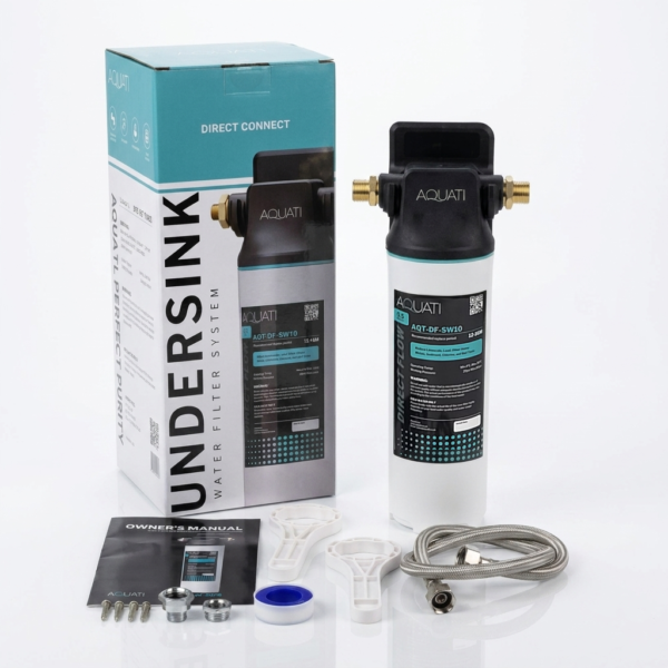 Direct Flow Under Sink Water Filter System with Accessories