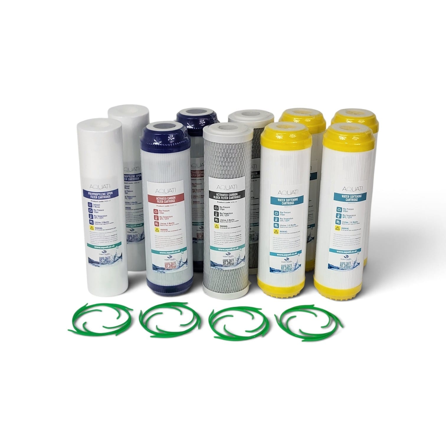 1 Year Replacement Set For 4 Stage HMA and Softening 10″ Water Filter